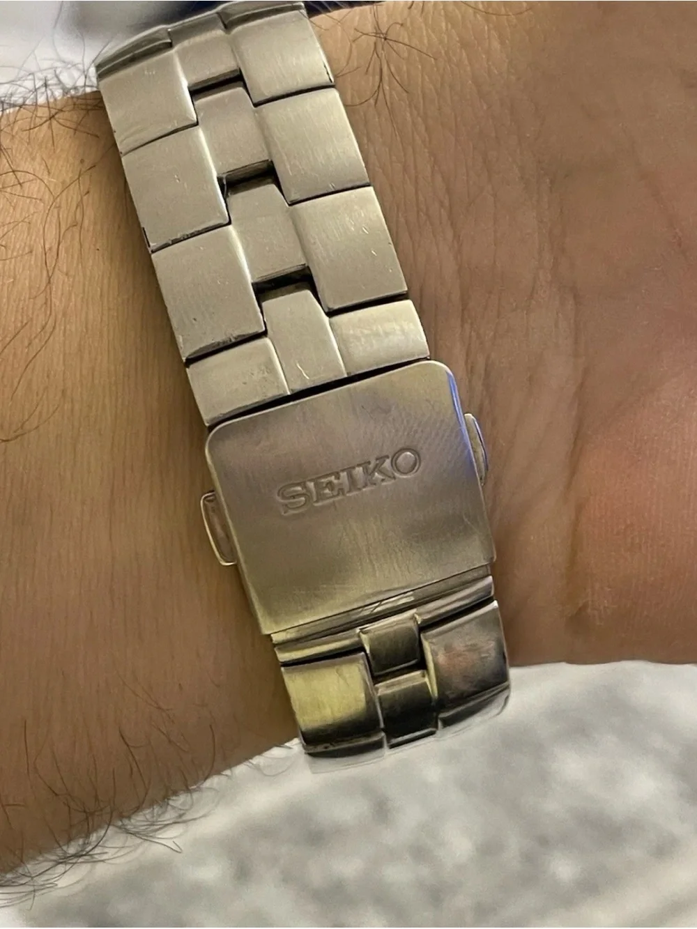 Seiko Arctura Kinetic 5M62-0AL0 Men's Watch Silver Dial Stainless Steel 43mm